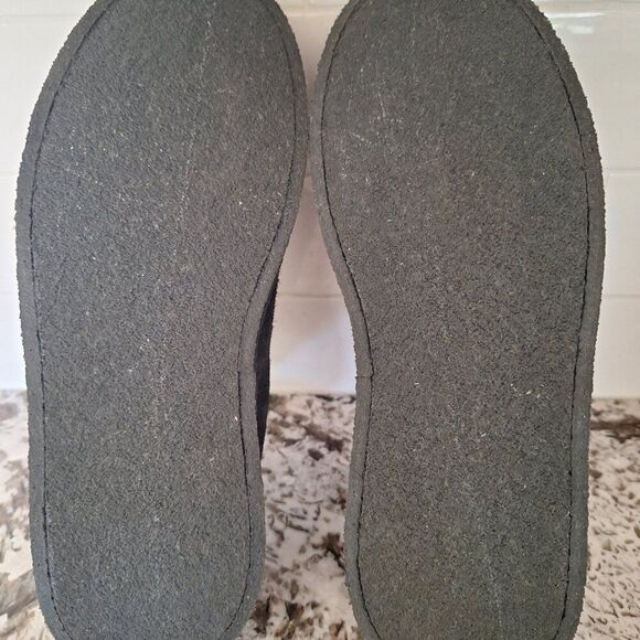 YEEZY Season 6 Sneaker Thick Shaggy Suede Graphite Crepe Tonal Sole Size 39 - Picture 10 of 11